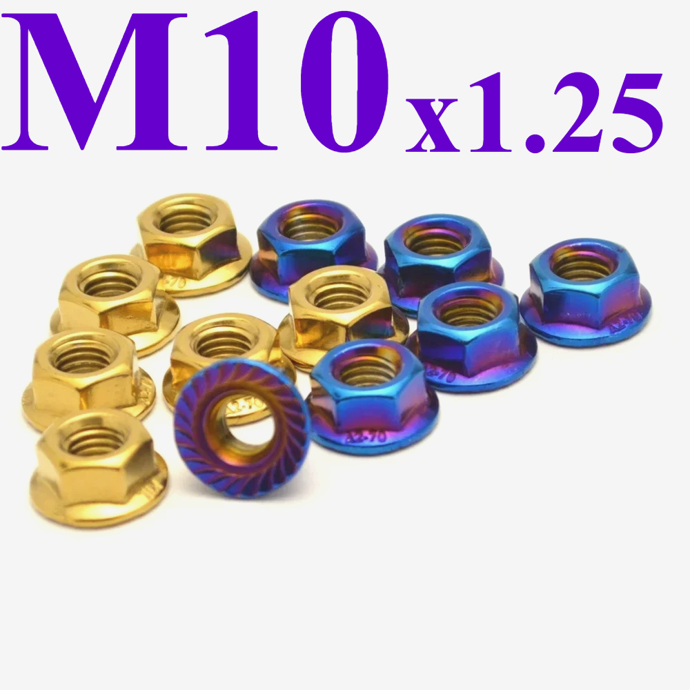 Sprocket - 6 قطعة M10x1.25 عجلة ضرس خلفي