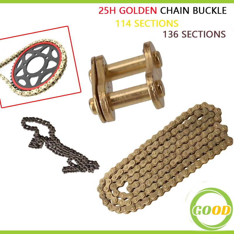 Bike Chain - سلسلة 25H 114 ذهبية، سلسلة 25H
