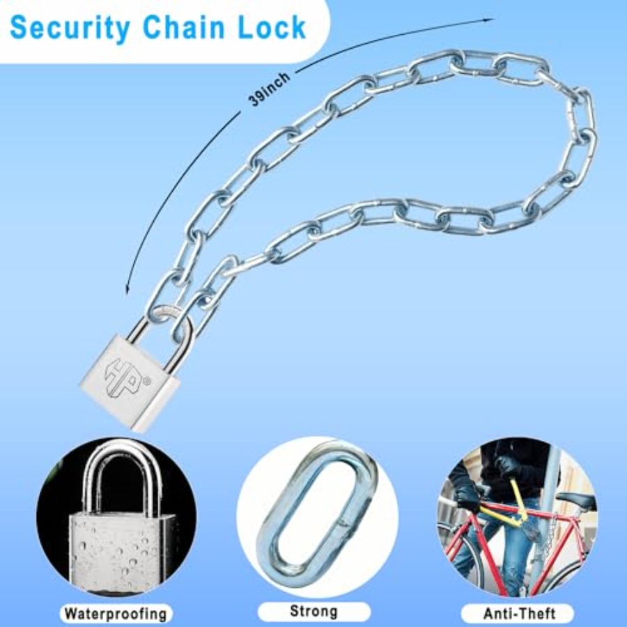 سلسلة أمان مجلفنة شديدة التحمل - مراجعة Bike Chain وسعره