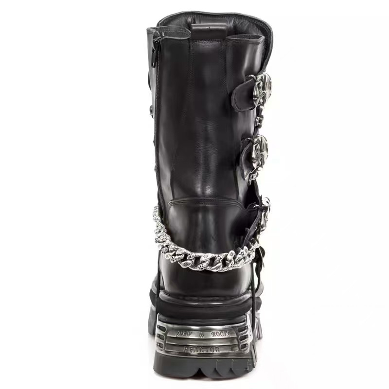 أزياء الرجال جلد طبيعي دراجة ن - مراجعة Motorcycle Chain وسعره