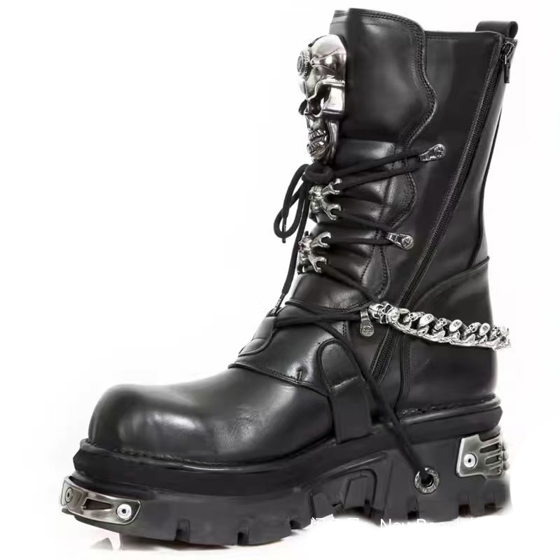 أزياء الرجال جلد طبيعي دراجة ن - مراجعة Motorcycle Chain وسعره