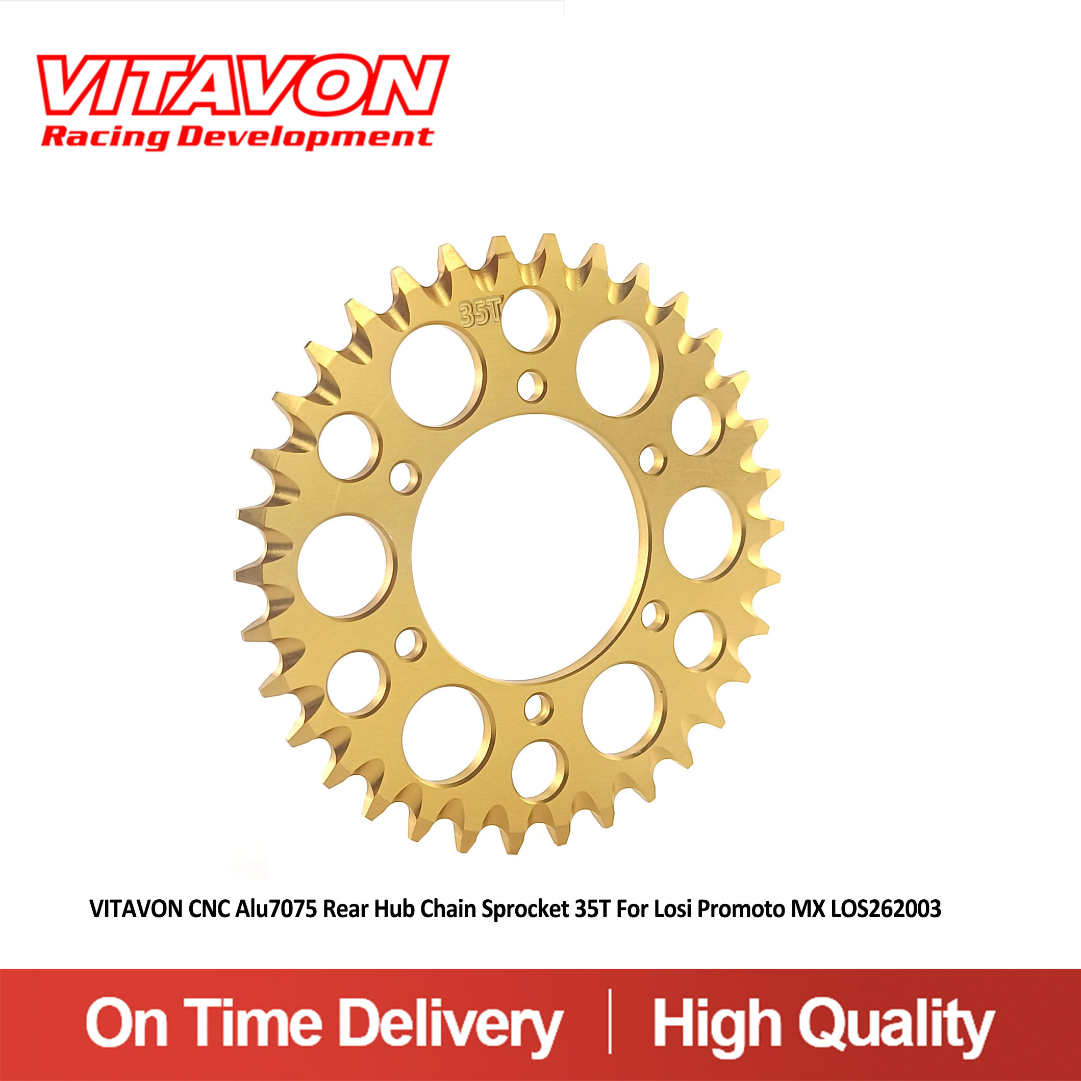 ضرس سلسلة المحور الخلفي VITAVO - مراجعة Chain Sprocket Set وسعره